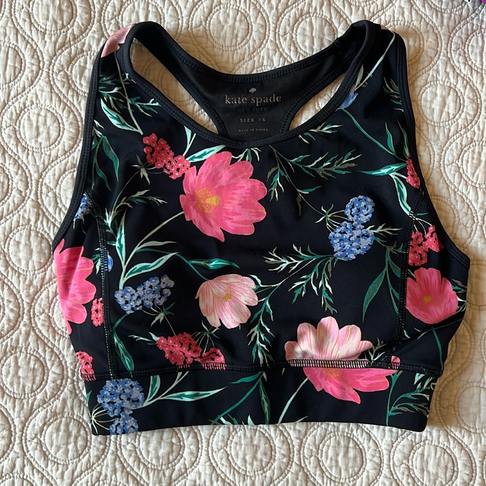 Kate Spade Floral Athletic Sports Bra